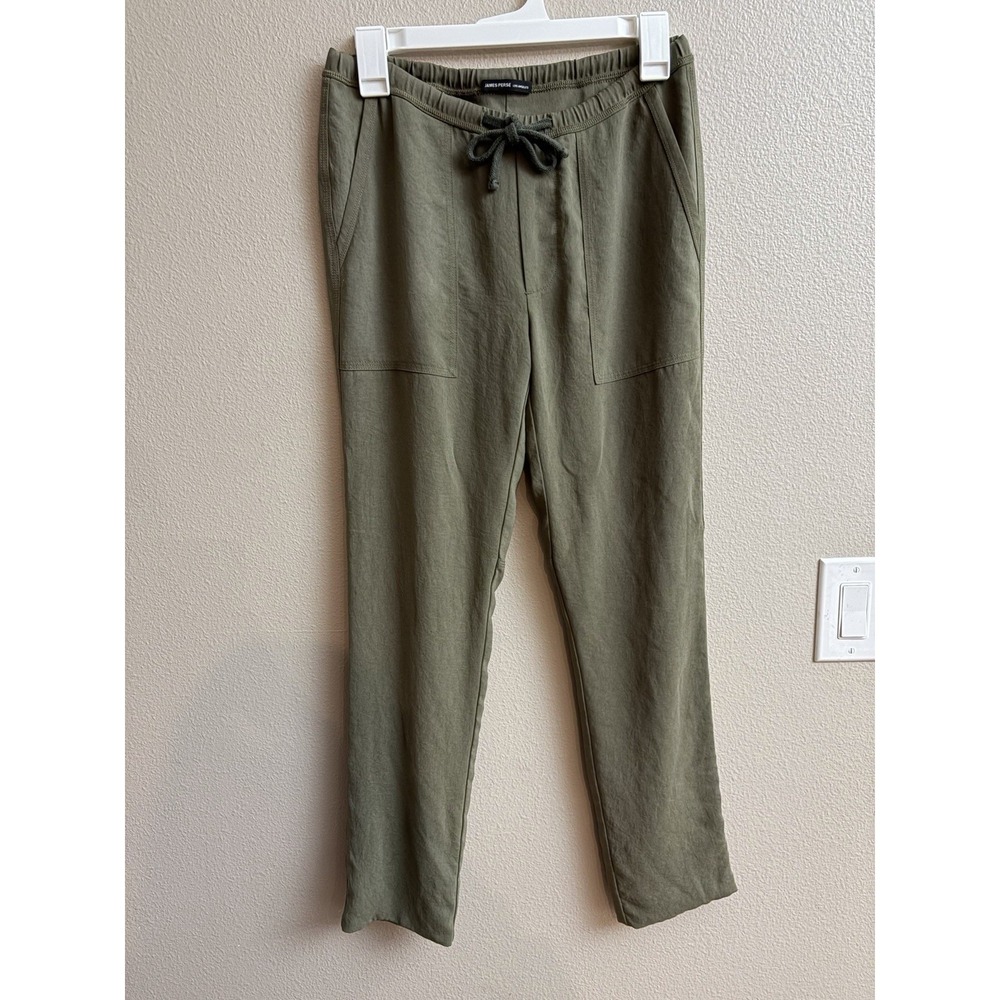 James Perse Pants Womens Size 0 Small Green  Minimalist Drawstring